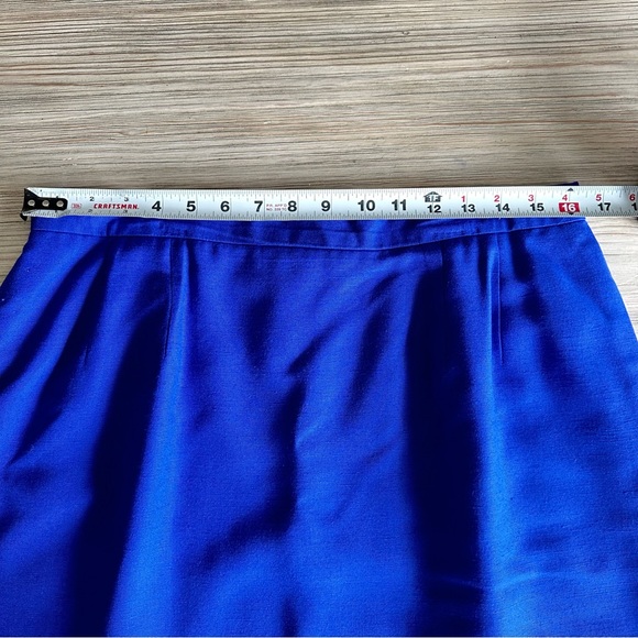 Christian Dior // Vintage Royal Blue Summer set up Jacket & Skirt Size 16 - Picture 13 of 16